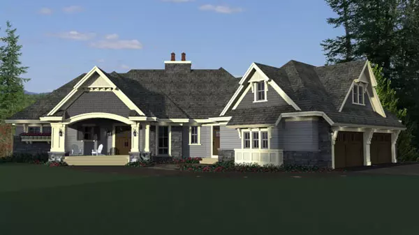 4 Car Garage House Plans