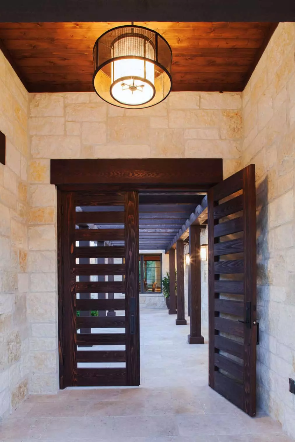 Rustic home entry