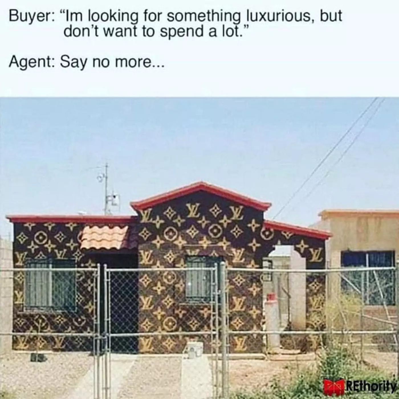 Homebuyers Meme example - We aim to please