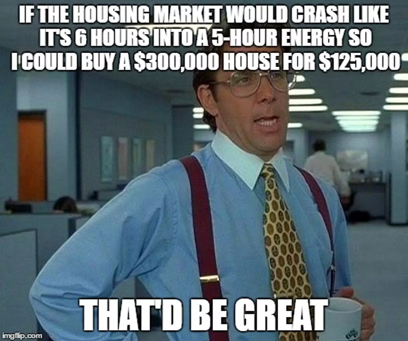 Housing Meme example - Fingers-crossed