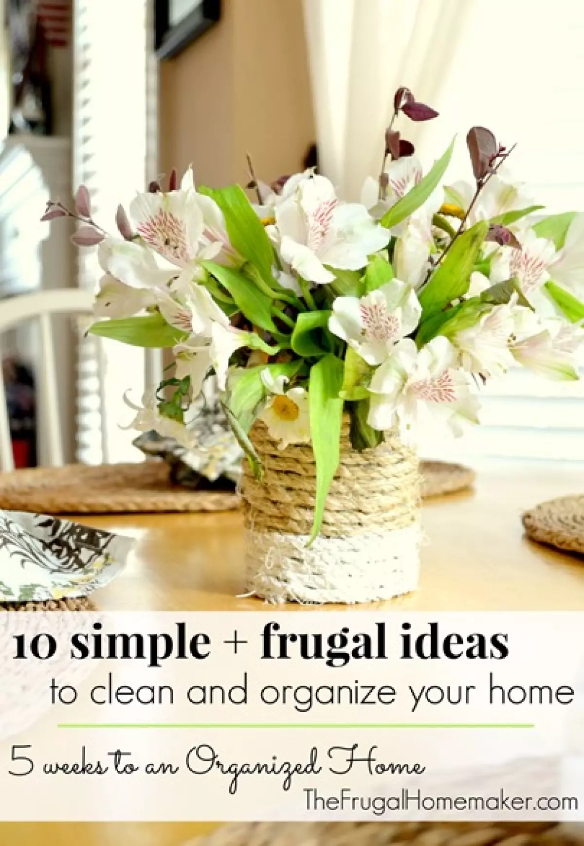 10 simple frugal ideas to clean and organize your home