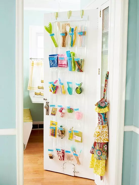 Organizing your spices with a shoe holder