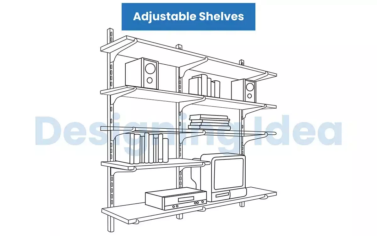 Ladder shelves