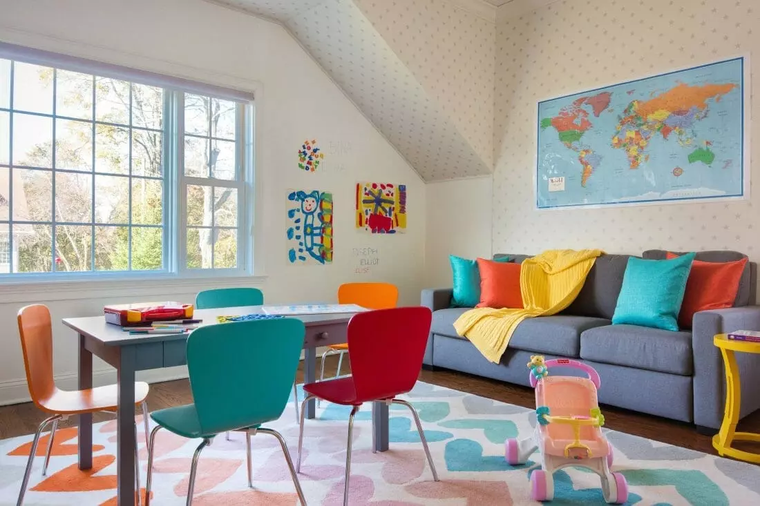 30 Fun and Fantastic Color Ideas for Playrooms