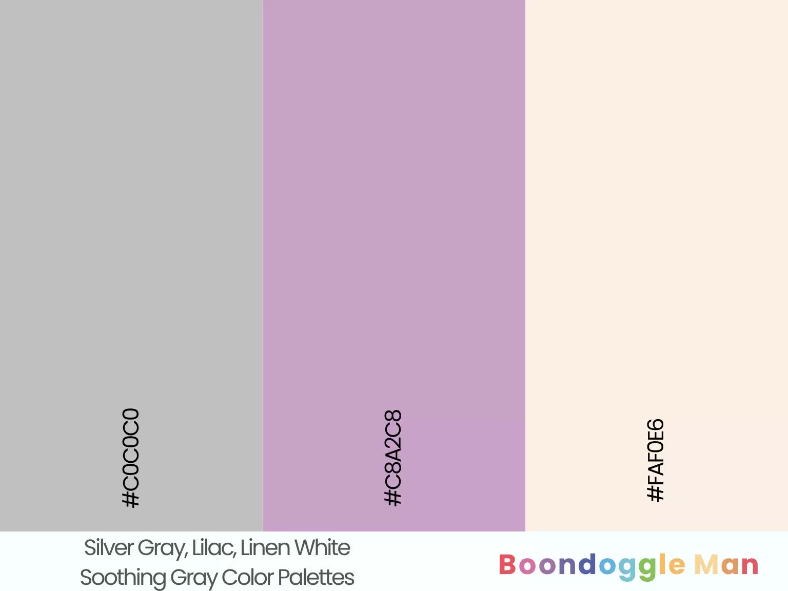 Silver Gray, Lilac, Linen White