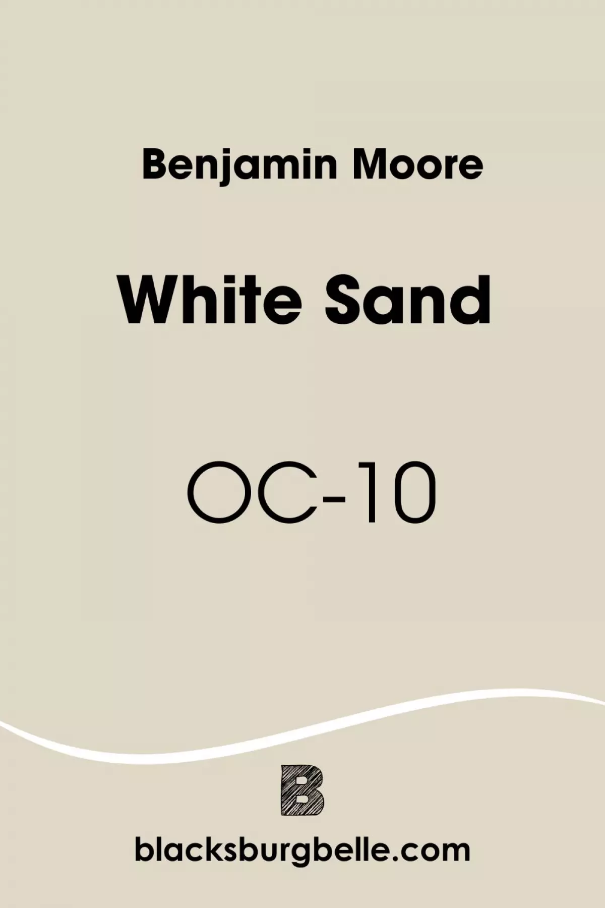 Benjamin Moore White Sand OC-10