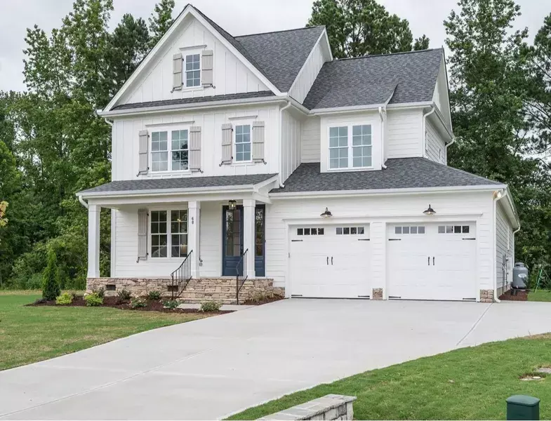 Brick exterior painted Snowbound by Sherwin Williams