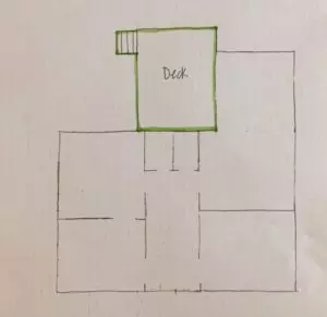 This start on a floor plan came from a real estate appraisal.