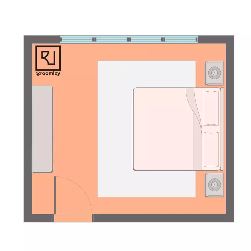 Best feng shui bedroom layout example floor plan