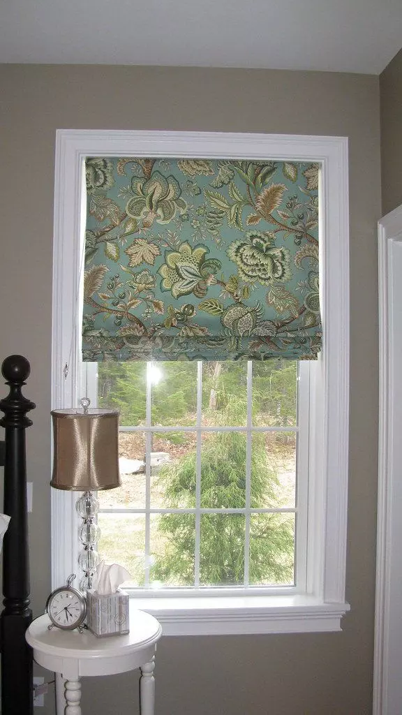 DIY Roman Shades with Mini Blinds