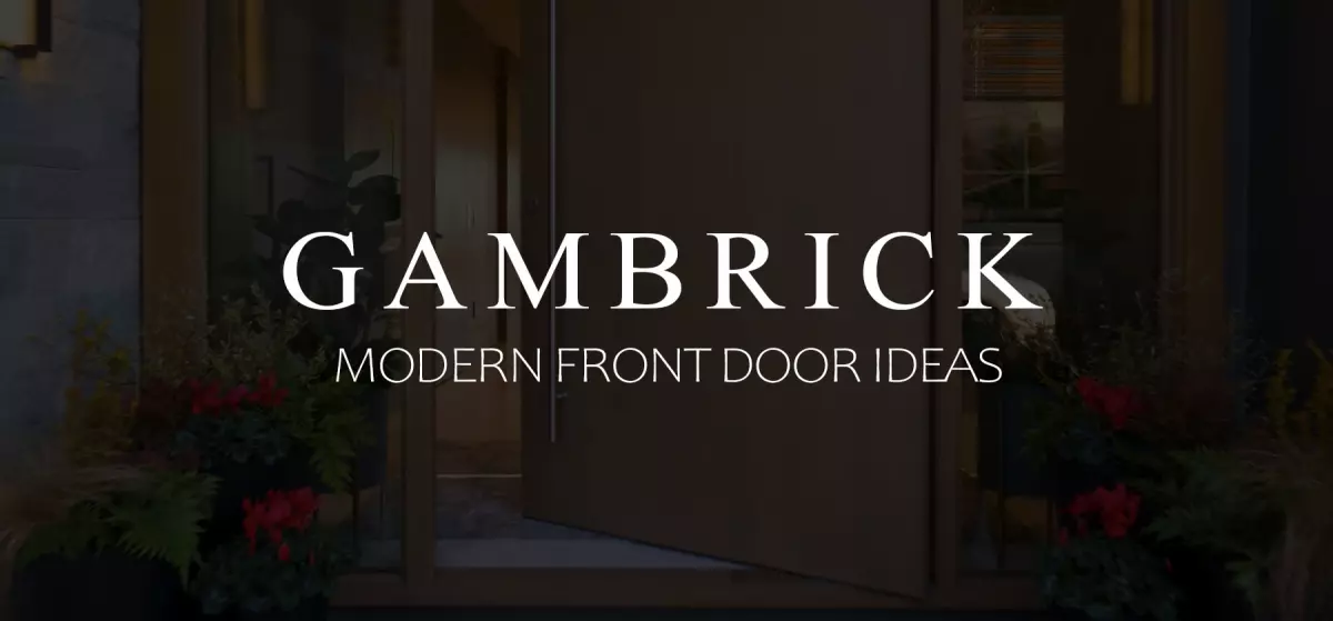 Modern front door ideas banner picture