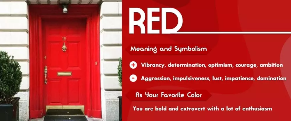 Red-colored door