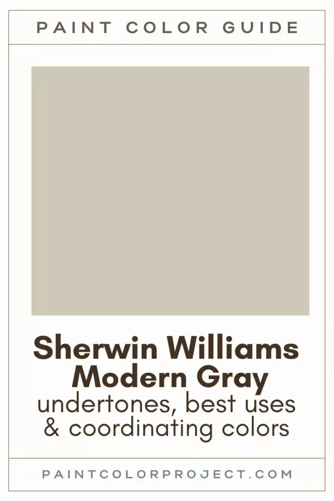 Sherwin Williams Modern Gray paint color guide