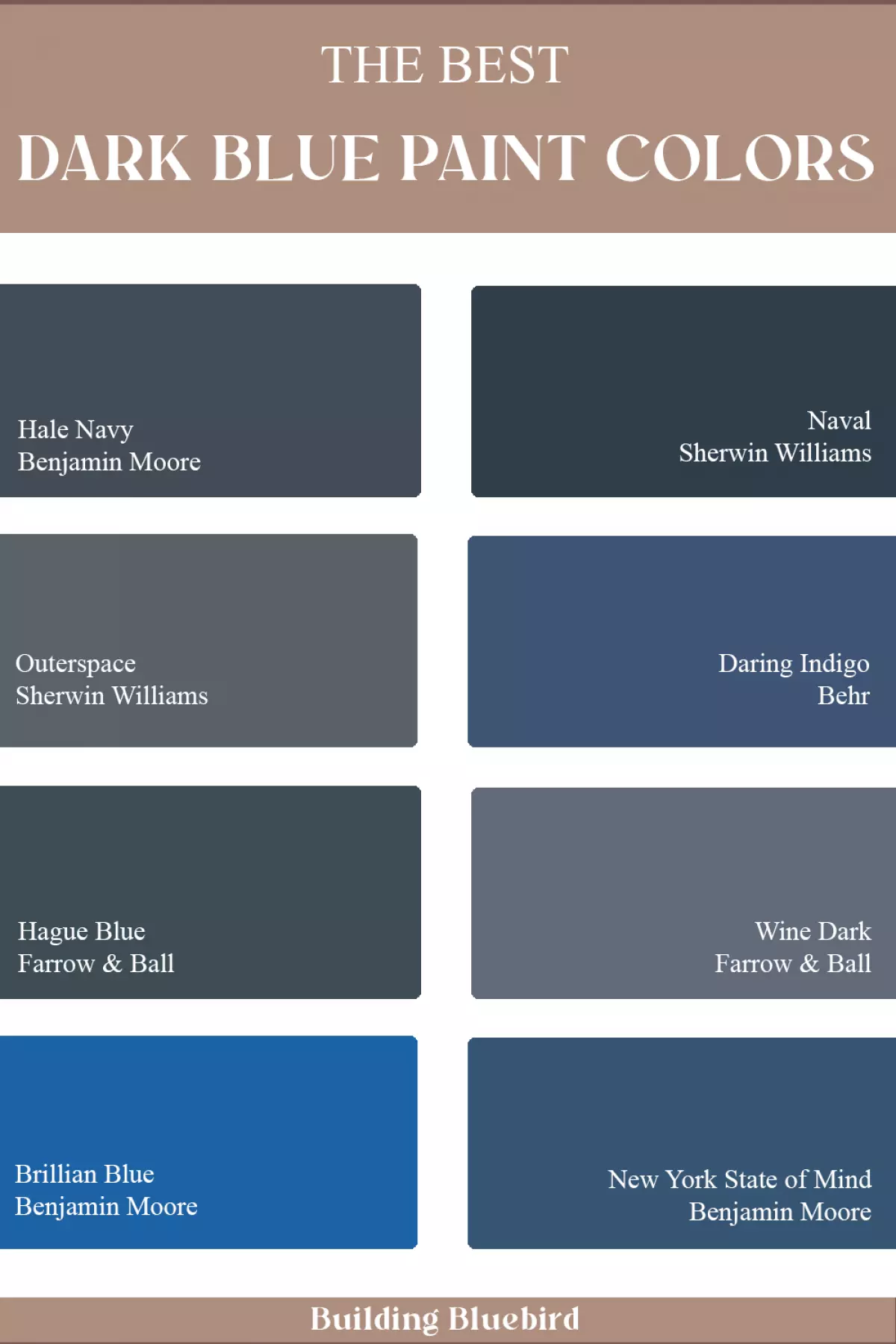 The Best Dark Blue Paint Colors