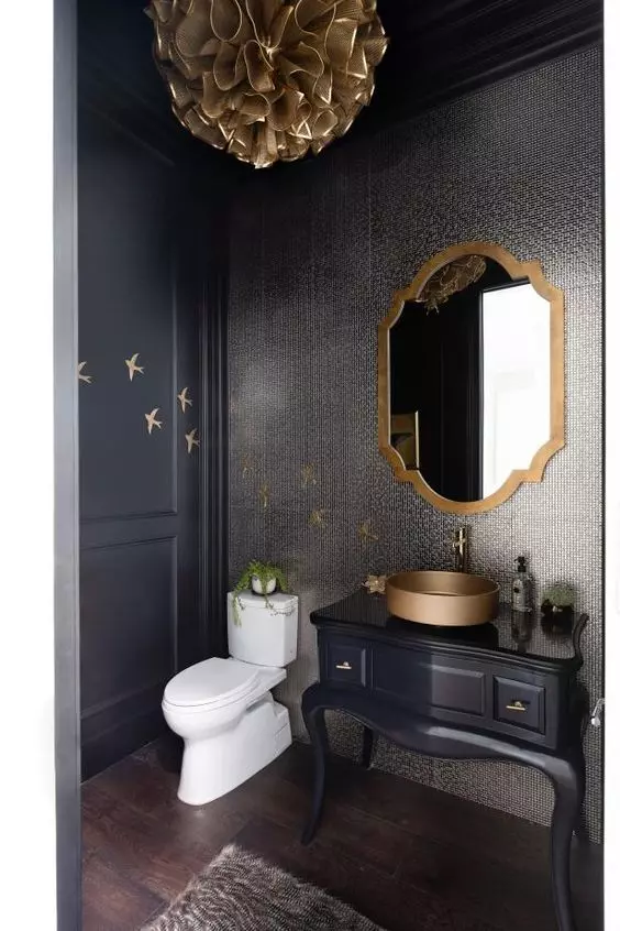 Black Powder Room