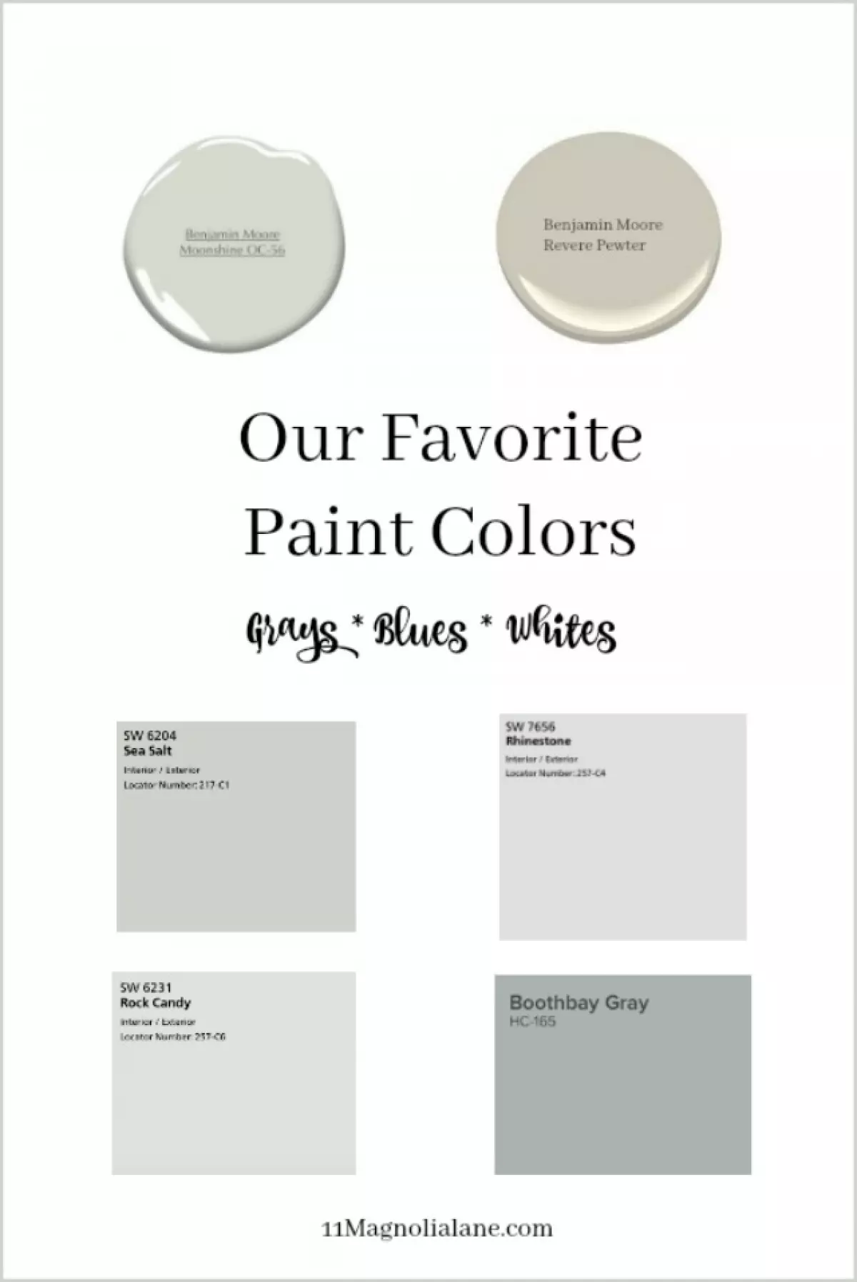 The best gray, white and neutral paint colors for your home. Shown in real rooms.