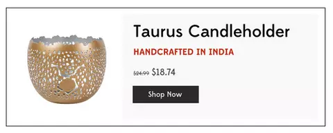 Taurus Candleholder