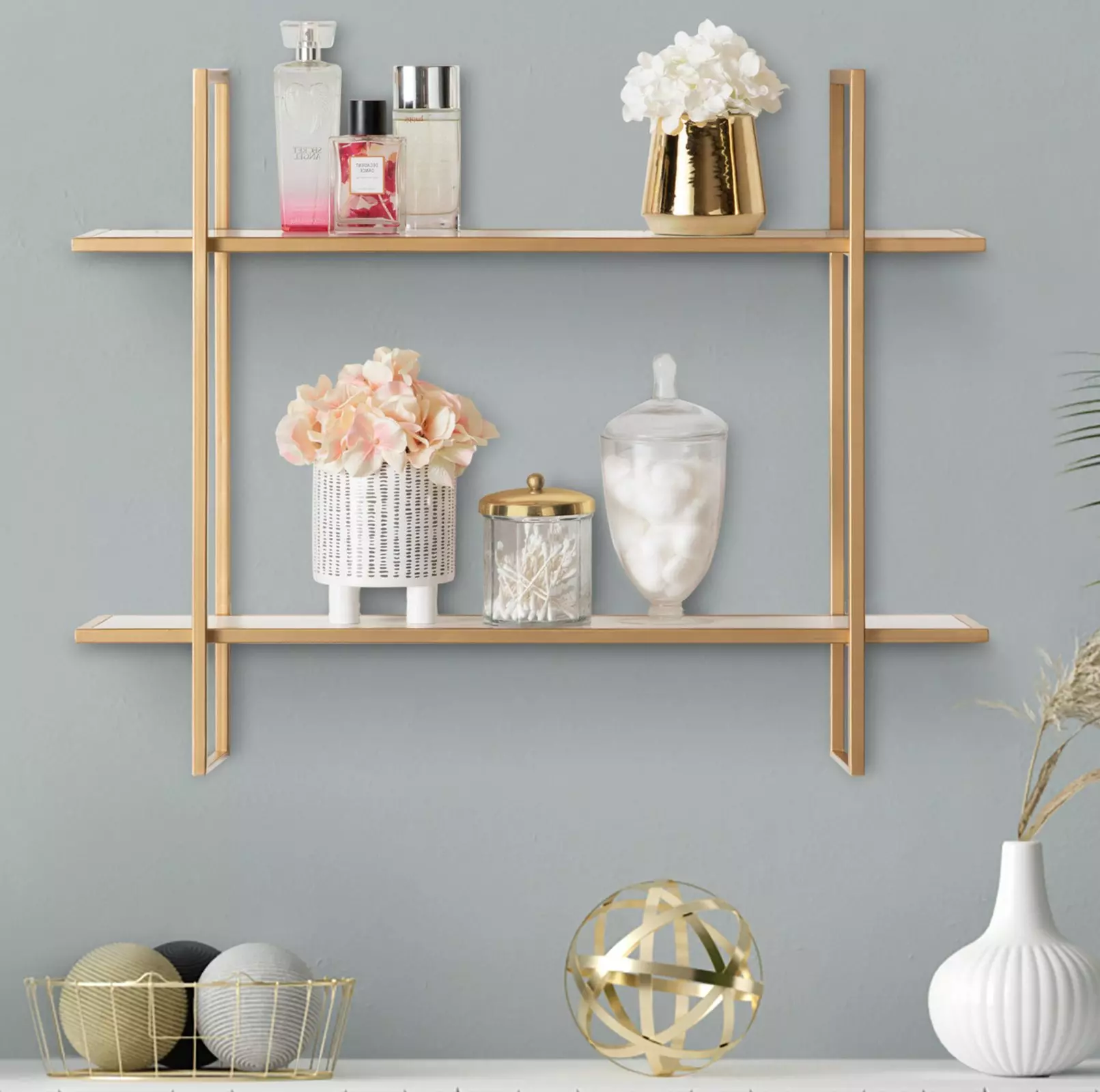 Glamorous Gold Wall Shelf