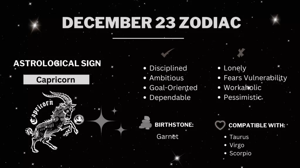 December 23 Zodiac Sign