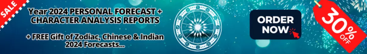 30% Off Your 12 Month Personal Horoscope Forecast & Character Analysis Combination Report