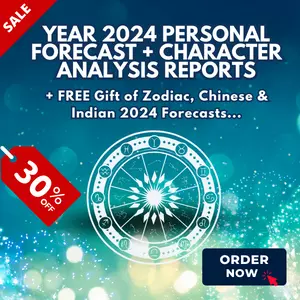 30% Off Your 12 Month Personal Horoscope Forecast & Character Analysis Combination Report