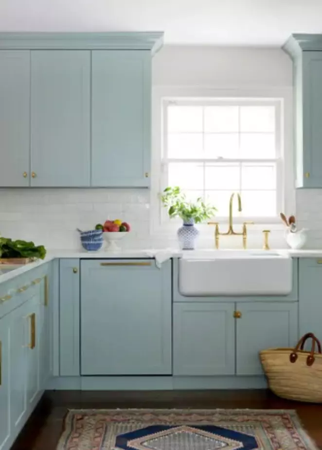 Benjamin Moore Wedgewood Gray Kitchen