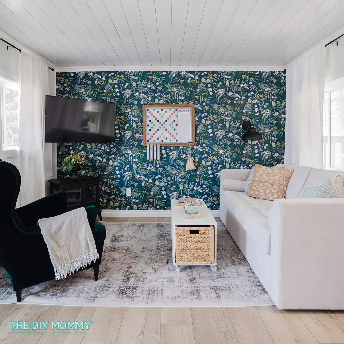 In our second vacation rental, we could get away with a 6x9 foot rug because the tiny living room is only 10x10 feet.