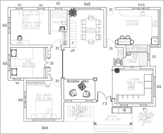 3 BHK House Plan n Design