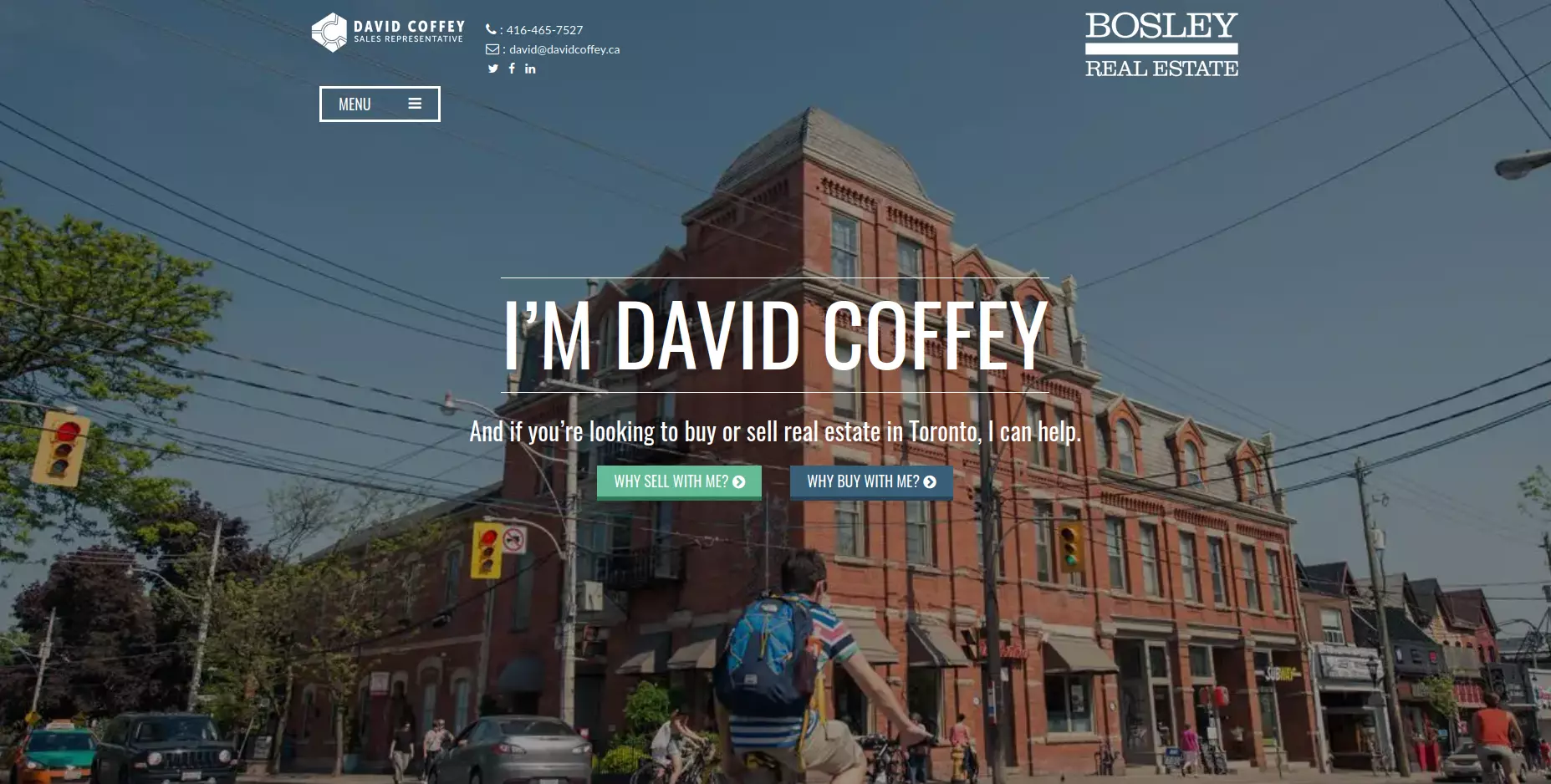 David Coffey Real Estate Website Example