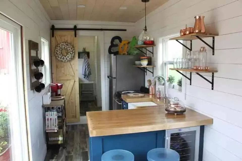 Shipping Container Living 40 ft container home inside view