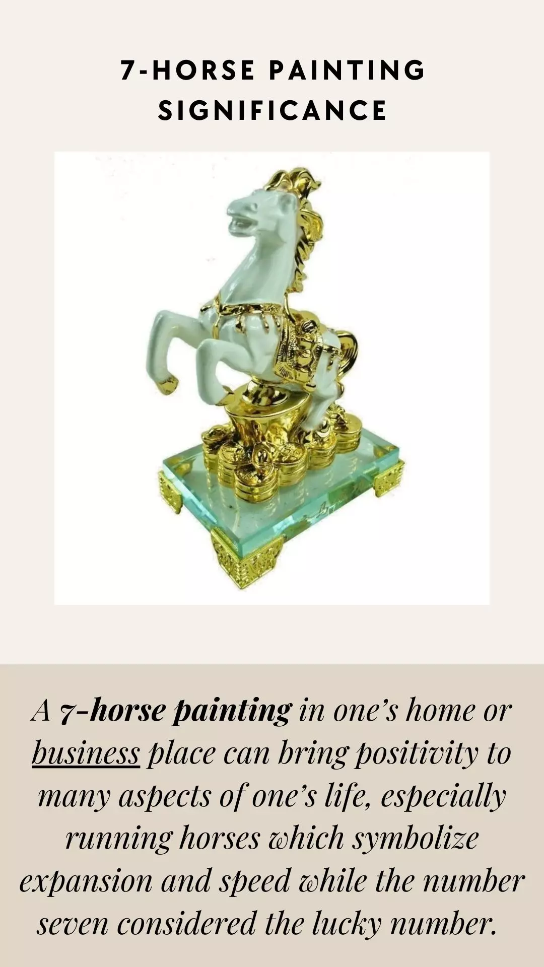 Running Horses Painting Feng Shui Direction