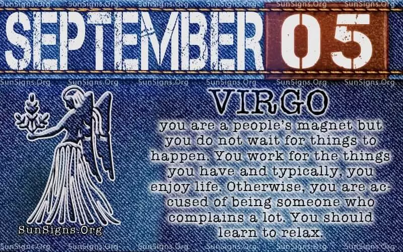 September 5 Zodiac Birthday Horoscope Personality