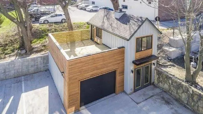 Tiny House with Two-Car Garage