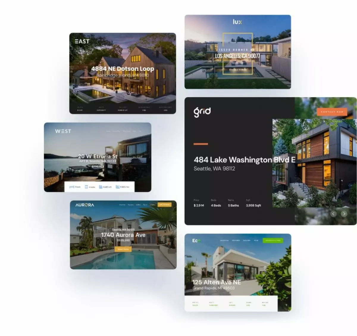 PhotoUp Single Property Website Themes