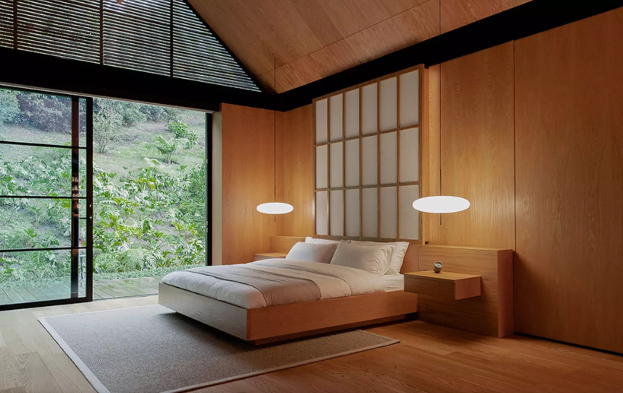 Japanese-style bedroom in a country home