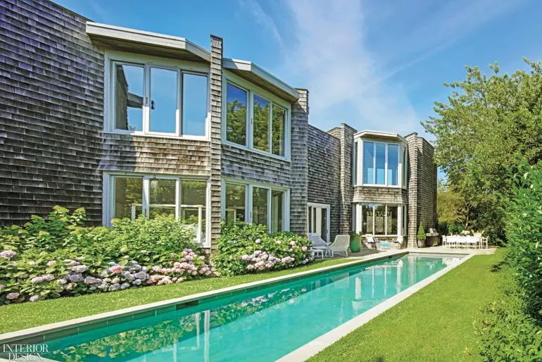 A cypress clad beach home