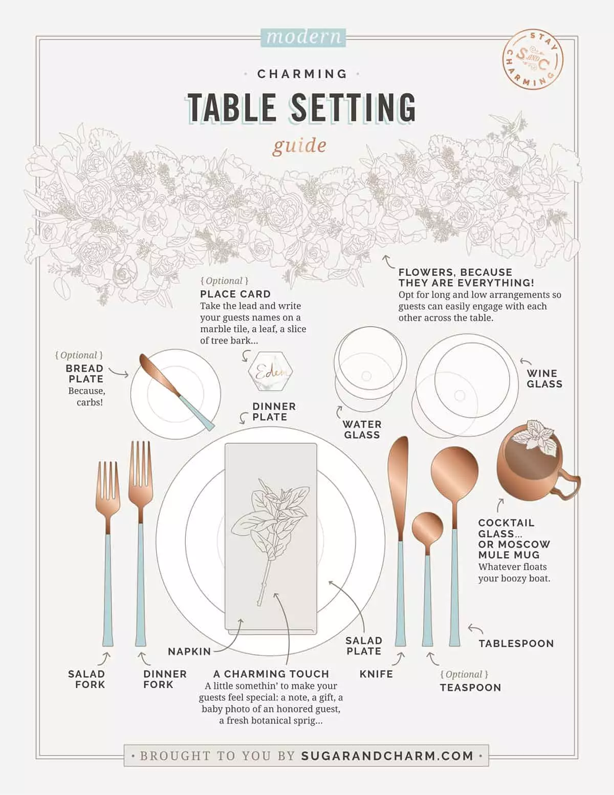 formal table setting