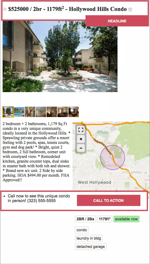 property description example