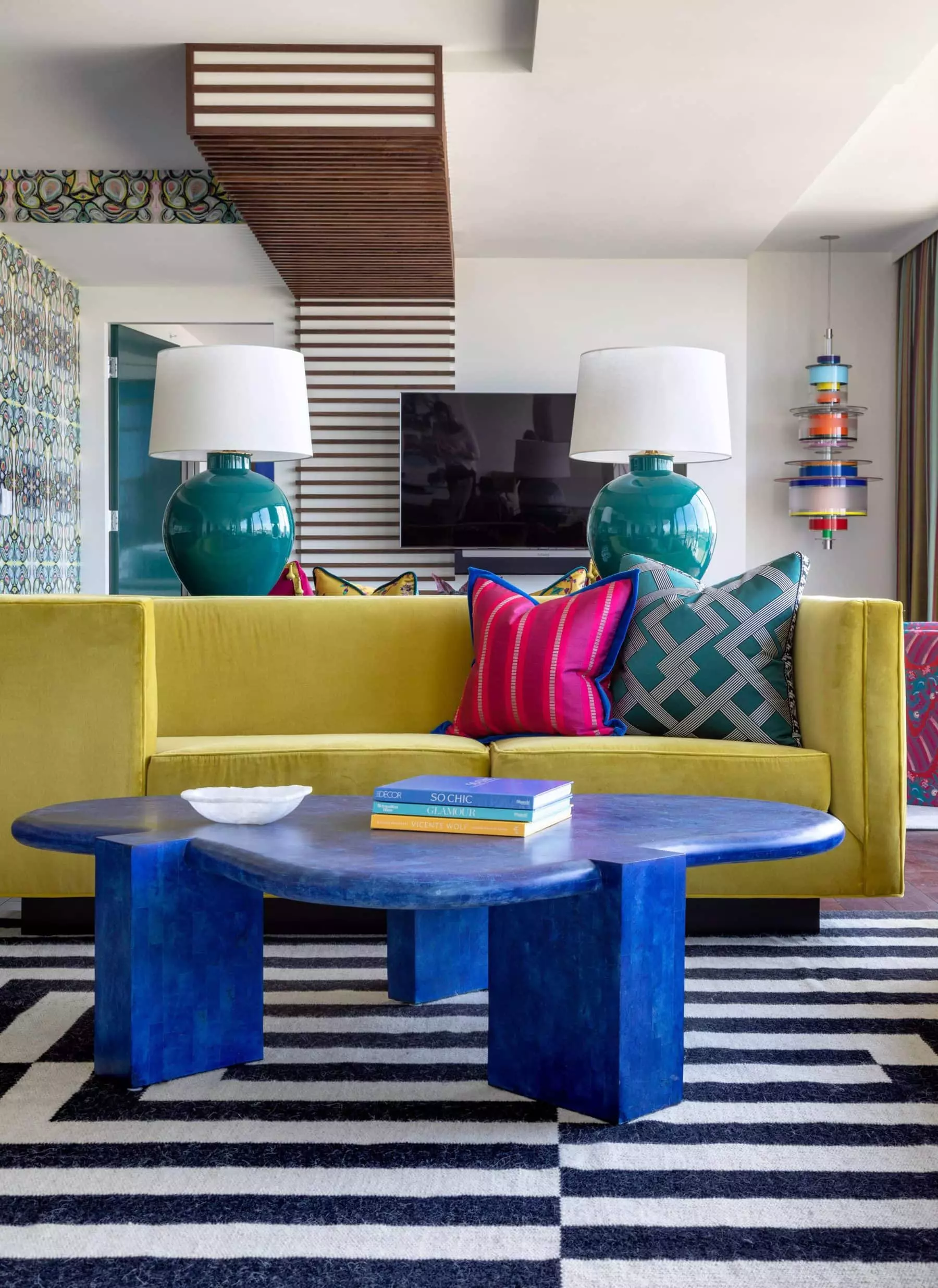 Jewel-toned accents are just as impactful as an entire space outfitted in citrine, yellow sapphire blue or ruby red.