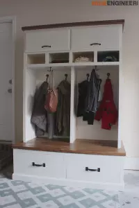 DIY Plans - Mudroom Locker with Bench - Rogue Engineer