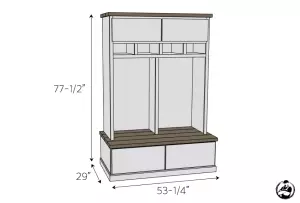 Mudroom Locker Plans - Step 1