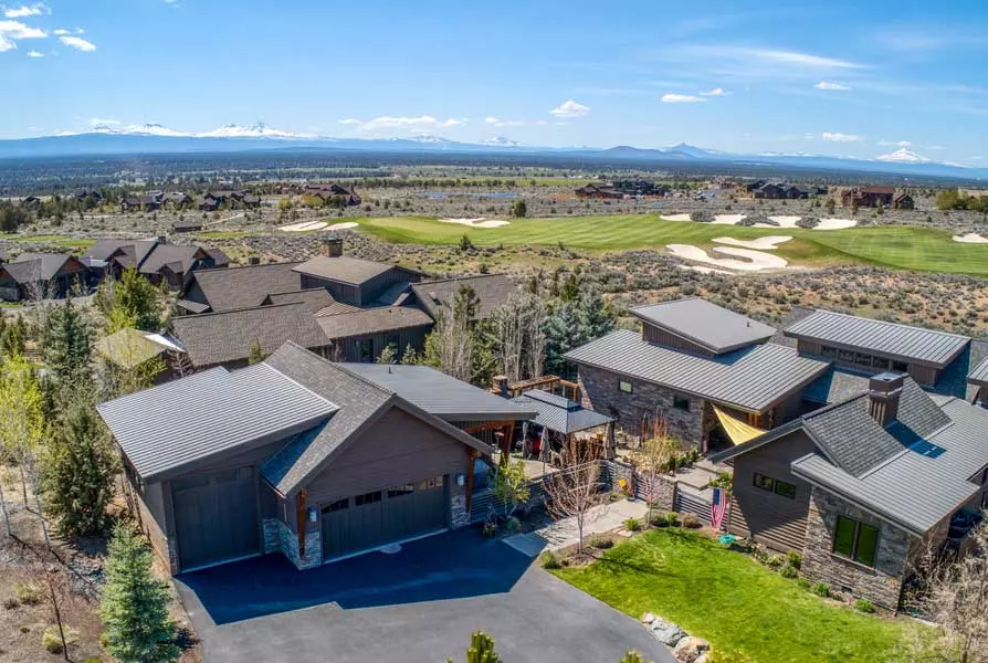 taking real estate photos using a drone camera.