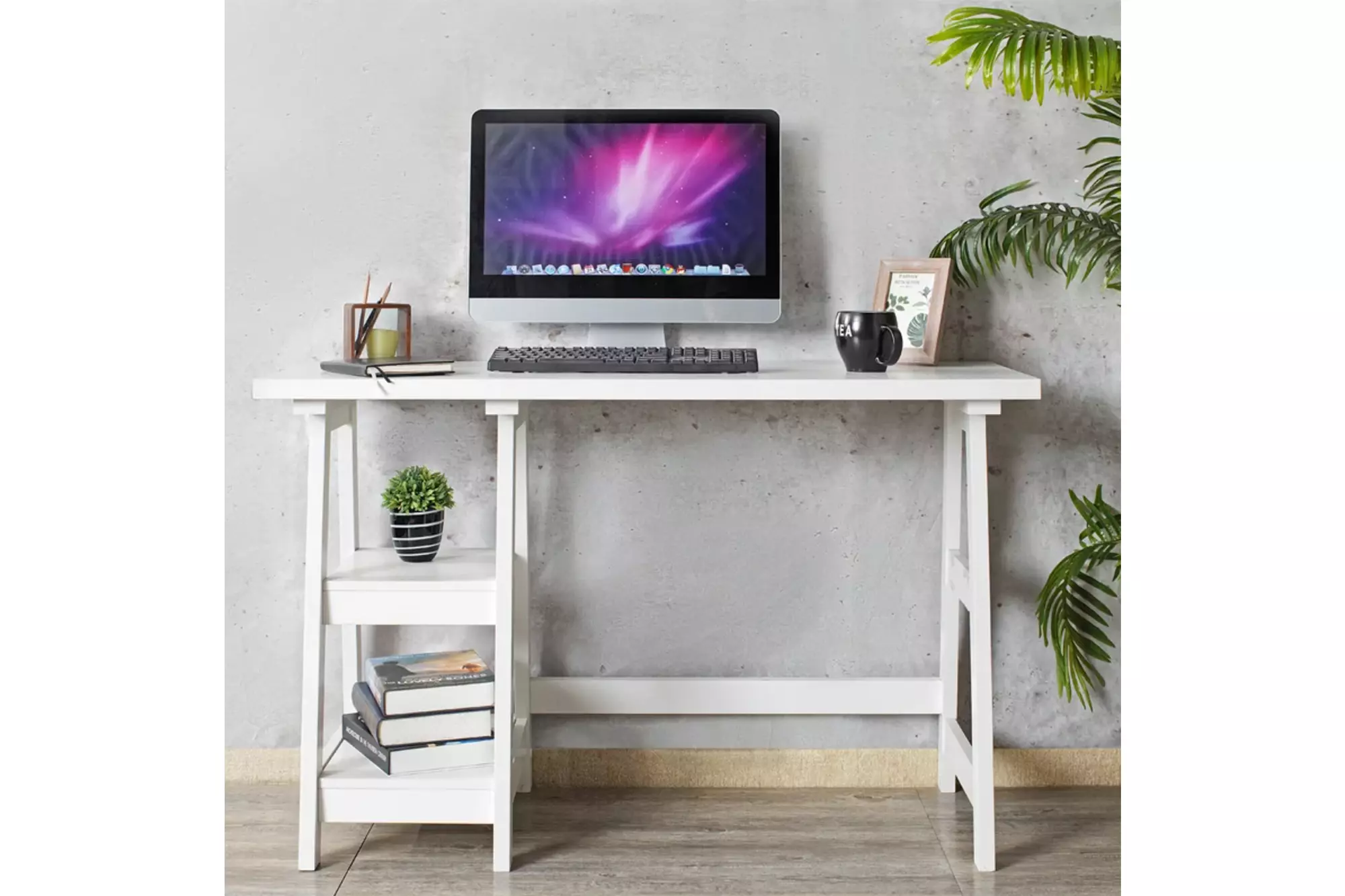 White desk