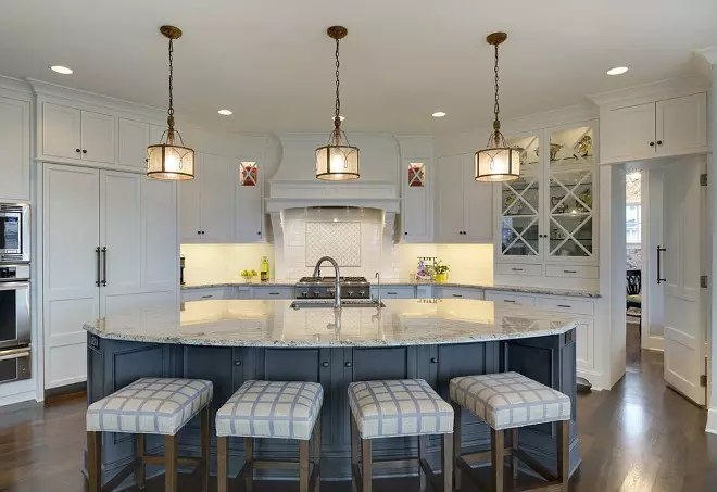 Kitchen with X Mullion Cabinets, A hutch-style cabinet with x mullion doors and furniture-like base accentuates the custom feel of this gorgeous kitchen X Mullion Cabinets, X Mullion Cabinets design ideas and pictures, "X Mullion Cabinets" , X Mullion Cabinets design ideas and photos #XMullionCabinetsdesignideas #XMullionCabinetspictures #XMullionCabinets