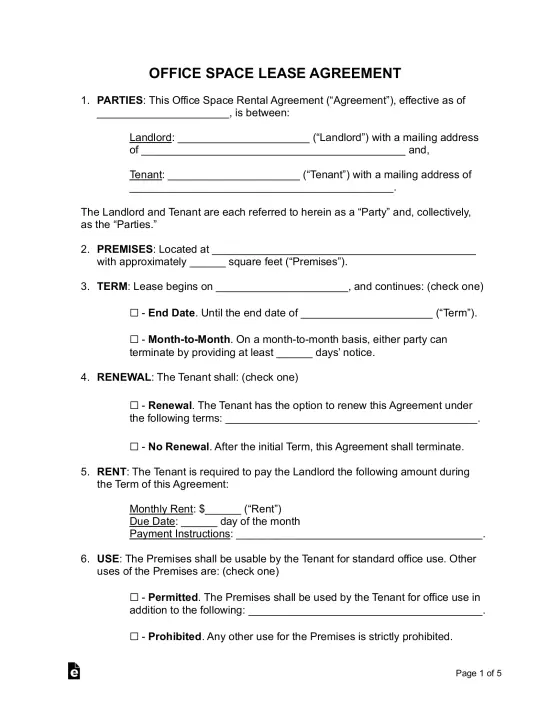 Commercial Lease Agreement Templates (12)