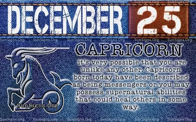 december 25 birthday personality