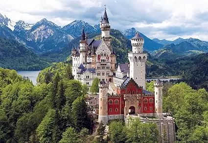 Storybook style homes, Neuschwanstein castle in Germany, Disney