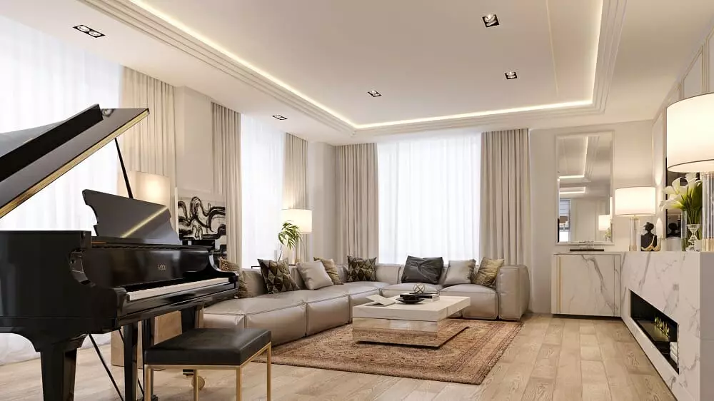 Luxury lounge by Decorilla one of the top residential interior design firms