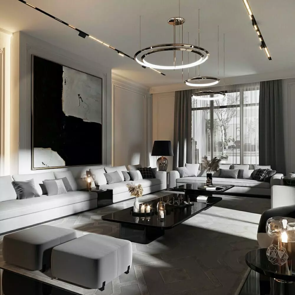 Luxury contemporary interior design style by Decorilla designer, Nathalie I.