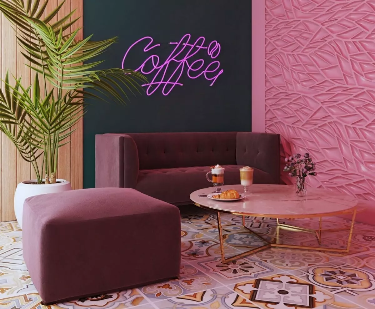 Cafe with a retro interior design - Shofy D